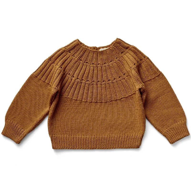 Recycled Fabric Knit TopsMarlo Pullover in Spice by Soor Ploom - Last Ones In Stock - 2-4 Years