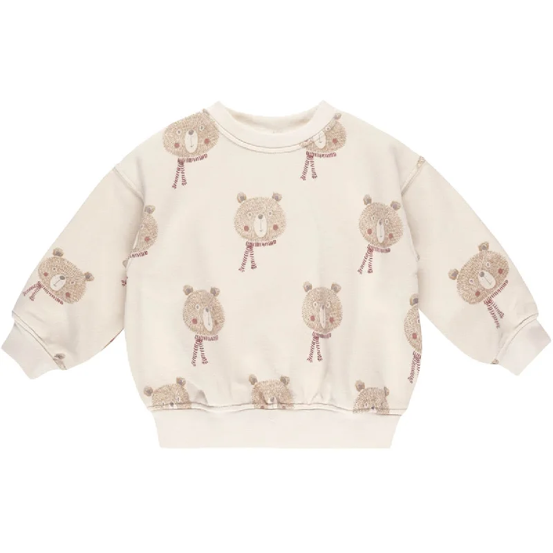 Sheer Knit TopsRelaxed Sweatshirt in Bears by Rylee & Cru