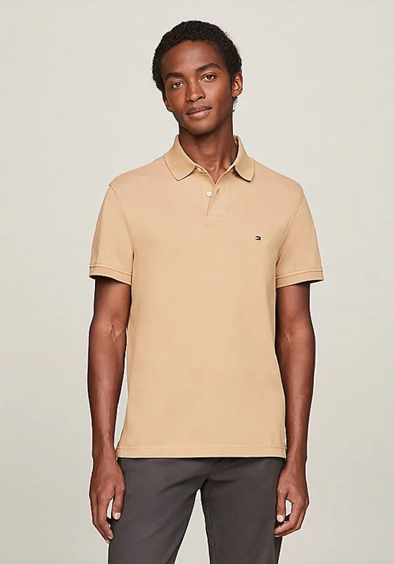 Tommy Hilfiger 1985 Polo Shirt, Classic KhakiMinimalist polo shirt