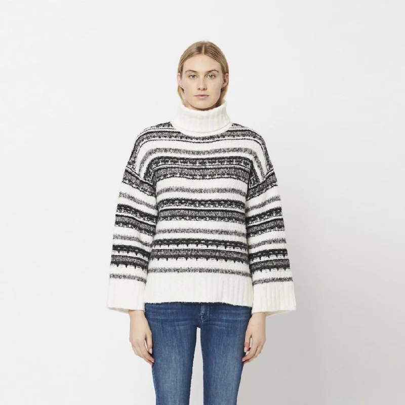 Painted Knit TopsAnya Knit Turtleneck (Railroad)