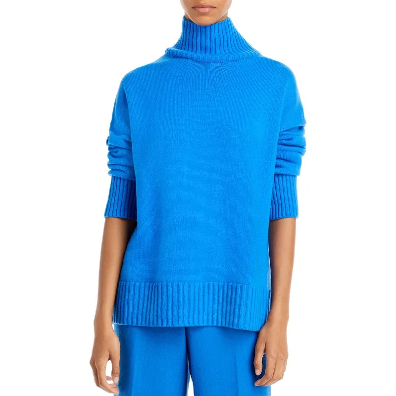 Organic Cotton Knit TopsLafayette 148 New York Womens Ribbed Trim  Cashmere Turtleneck Sweater