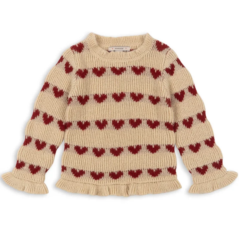 Branded Knit TopsLaula Sweater in Heart by Konges Slojd