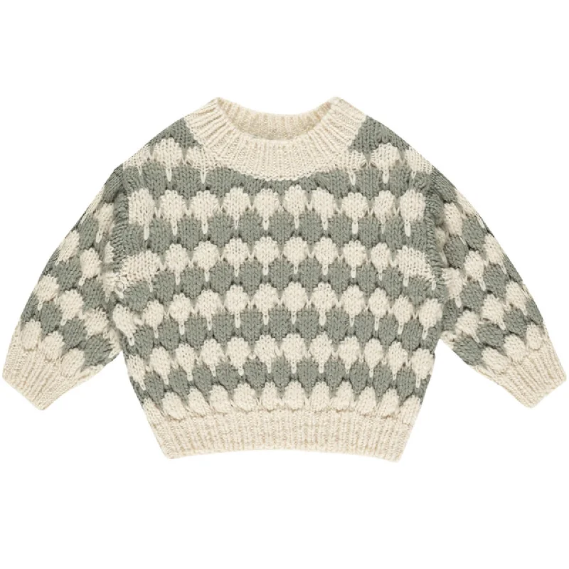 Hip-Hop Knit TopsBubble Knit Sweater in Laurel by Rylee & Cru