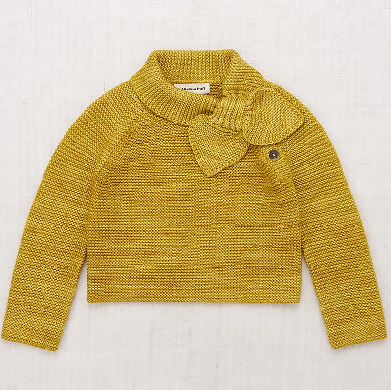 Plush Knit TopsScout Pullover in Citron by Misha & Puff