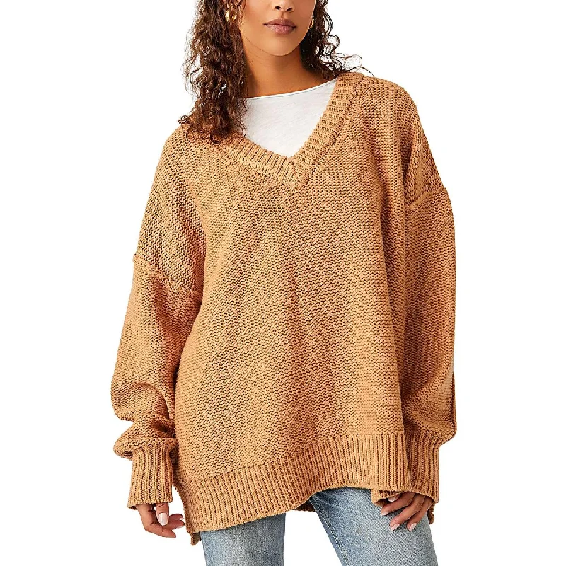 Outdoor Knit TopsFree People Womens Knit Cotton Pullover Sweater