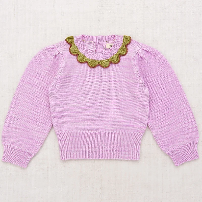 Fall Knit TopsElizabeth Pullover in Pink Lilac by Misha & Puff