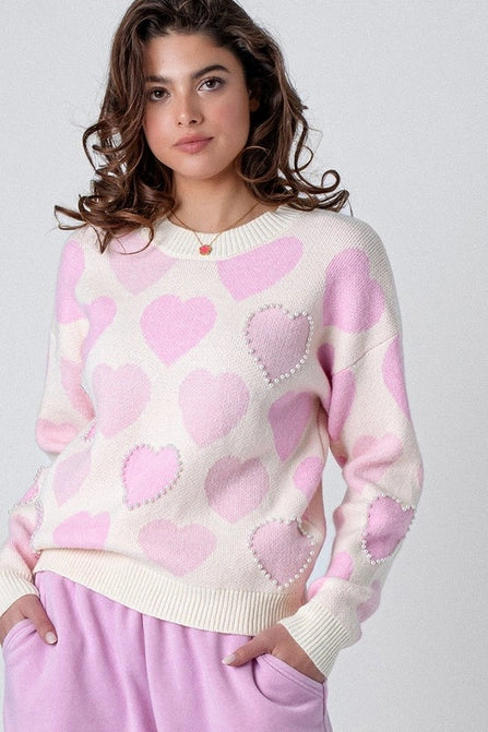 Collaborative Knit TopsQueen of Hearts Sweater