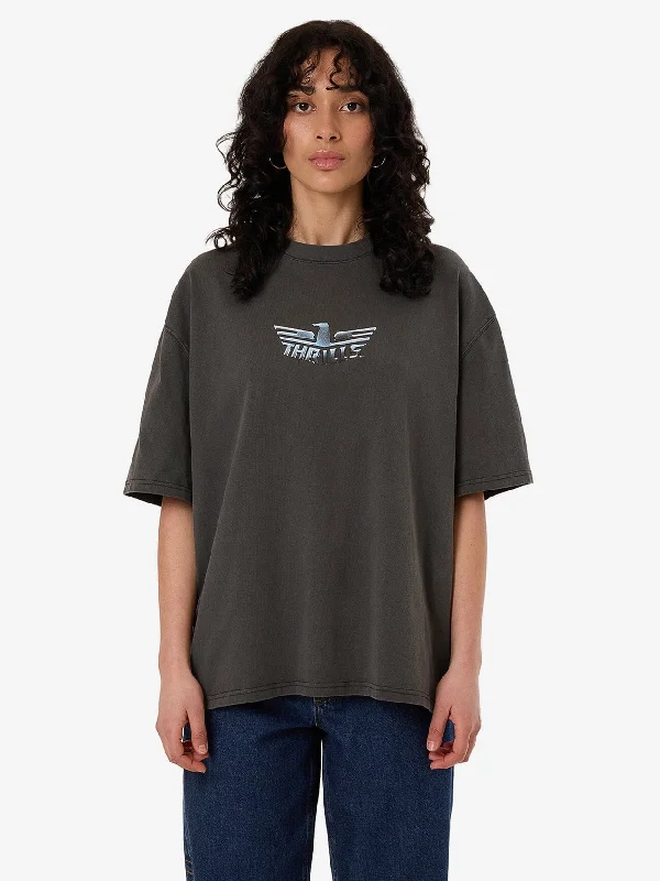 Polished Wings Oversized Tee - Merch BlackWomen's designer tops