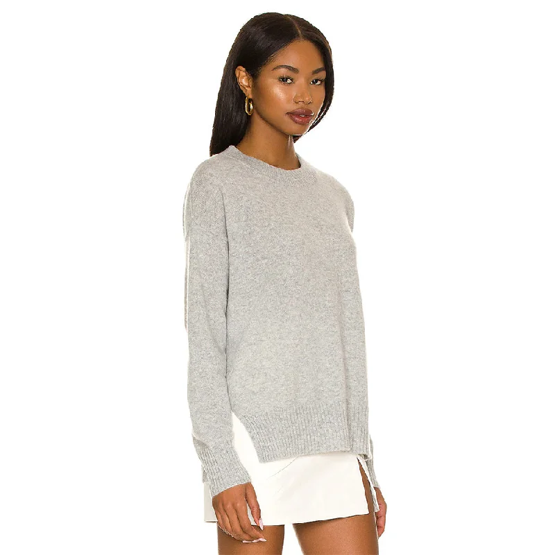 Striped Knit TopsMellisa Cashmere Sweater (Mid Heather Grey)