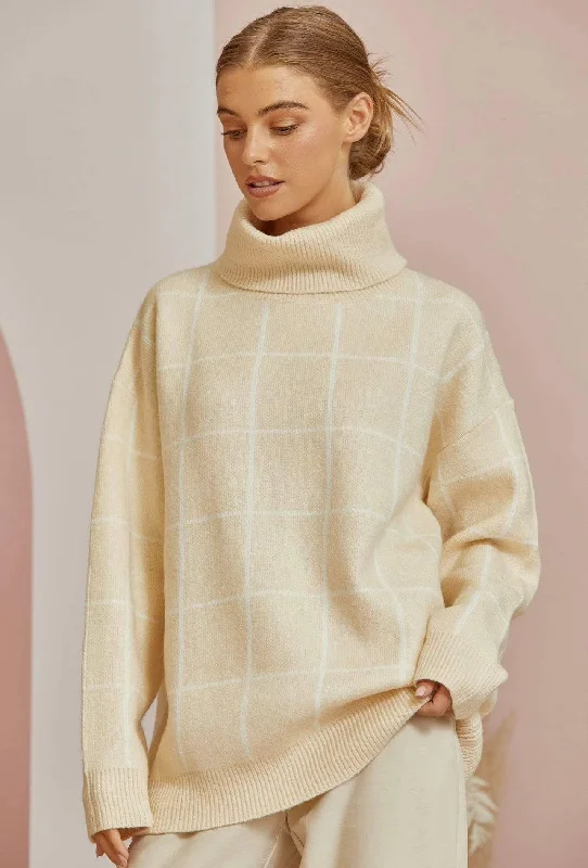 Oversized cowl neck sweaterWomen's home tops