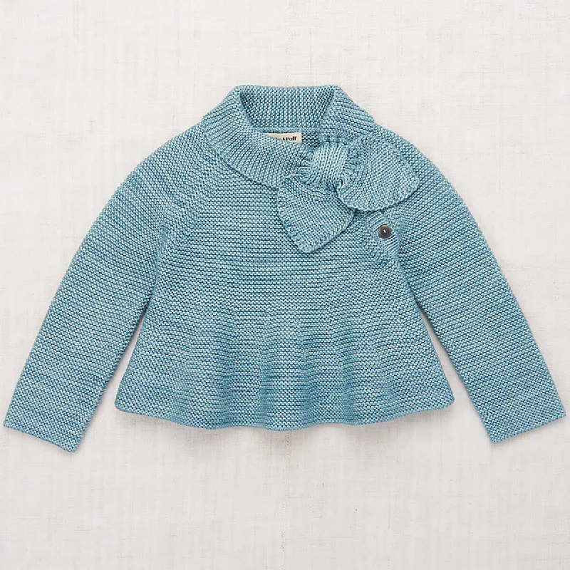 Asymmetrical Knit TopsPeplum Scout Pullover in Yonder by Misha & Puff