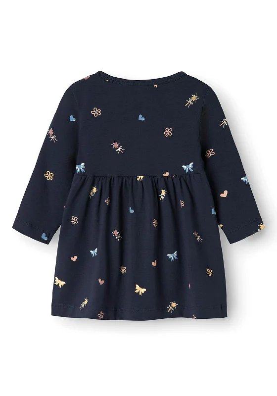 Name It Baby Girl Vandora Long Sleeve Dress, Navy Blazer