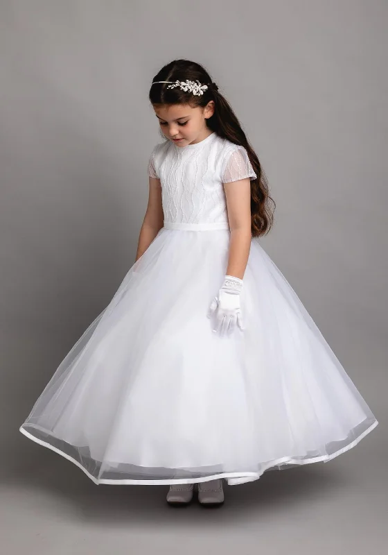 Poinsettia 5218 Communion Dress, White