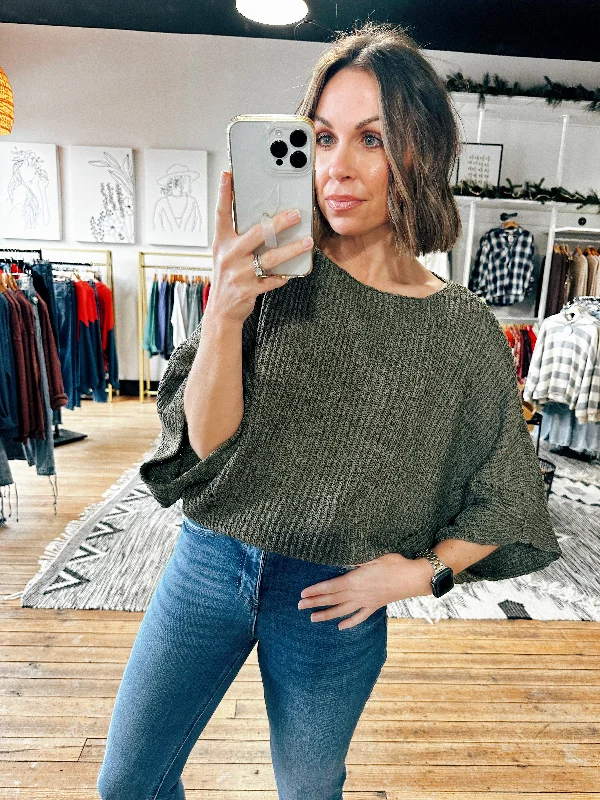 Glitter Knit TopsAlice Oversized Batwing Sweater-2 Colors