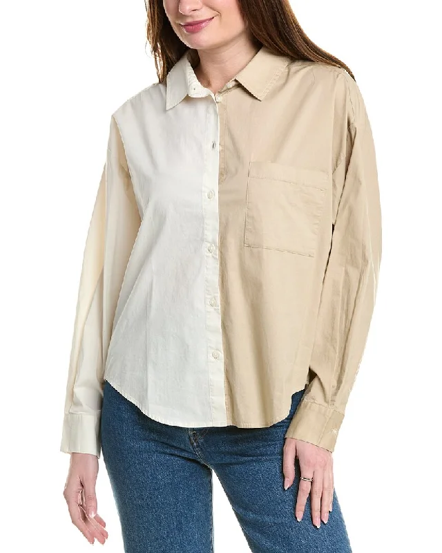 Pistola Sloane Oversized Button-Down ShirtPlus size women's chiffon tops