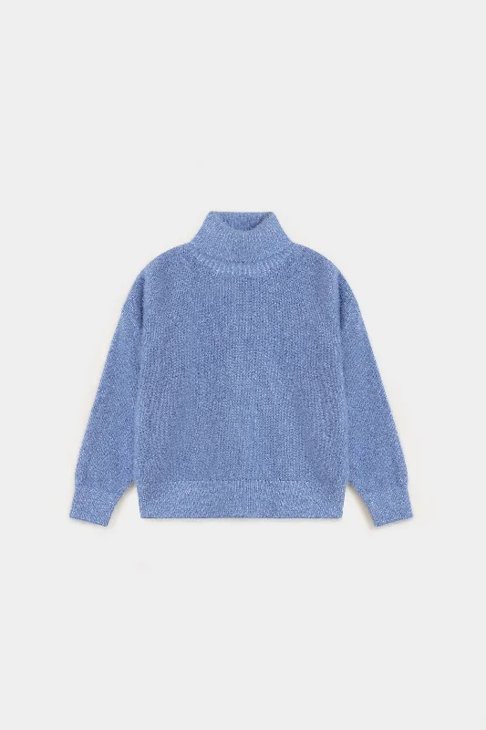 Formal Knit TopsBasic High Neck Sweater