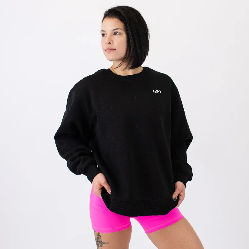 Easy Oversized Crewneck SweatshirtFashionable plus size women's tops