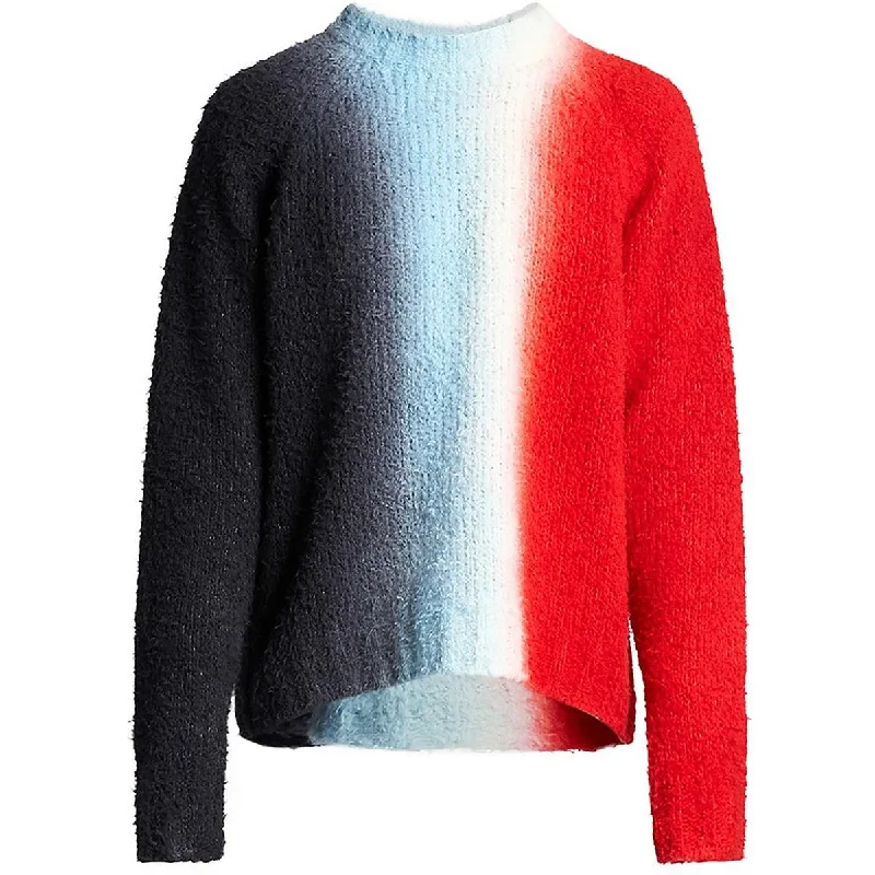 Spring Knit TopsSacai Womens Wool Snap Side Pullover Sweater