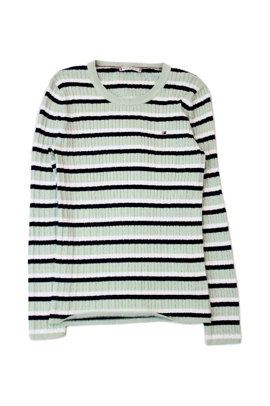 Retro Knit TopsTommy Hilfiger - Striped Cable Knit