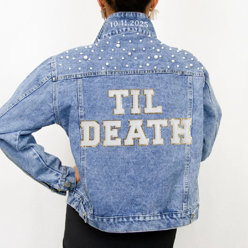 (Blue Pearl) Pearl Till Death Bridal JacketHiking Jackets