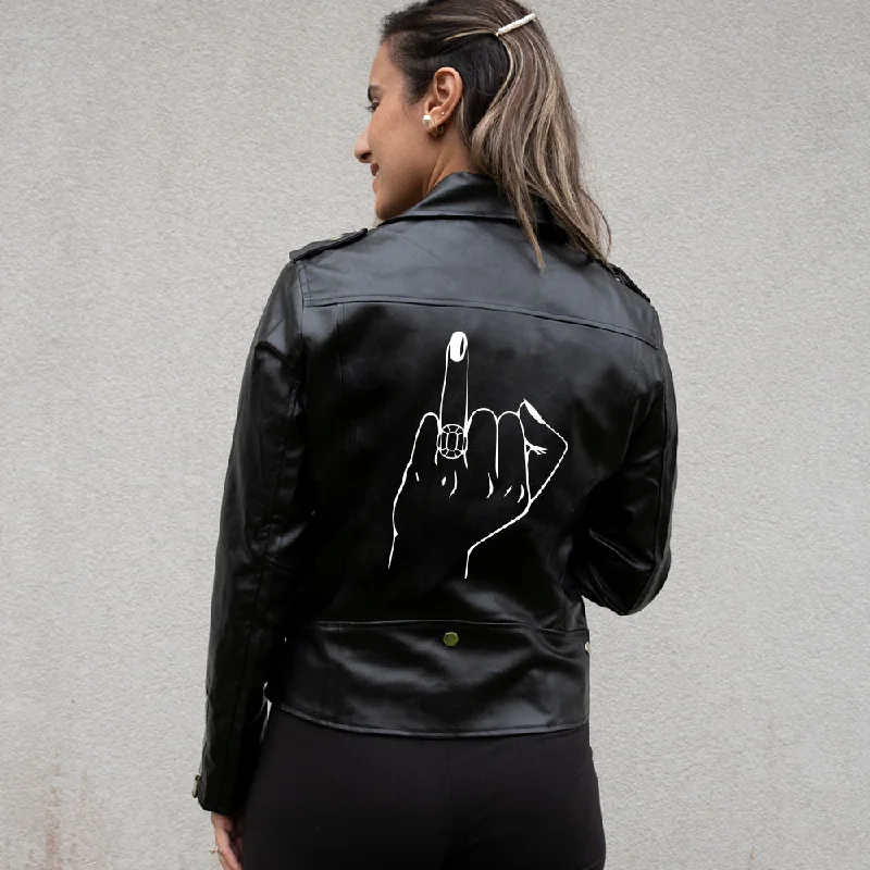 (Faux Leather) Engagement Leather Jacket GiftsDenim Jackets