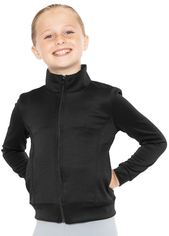 Girl's Cotton Cadet Warm Up JacketEmbellished Jackets