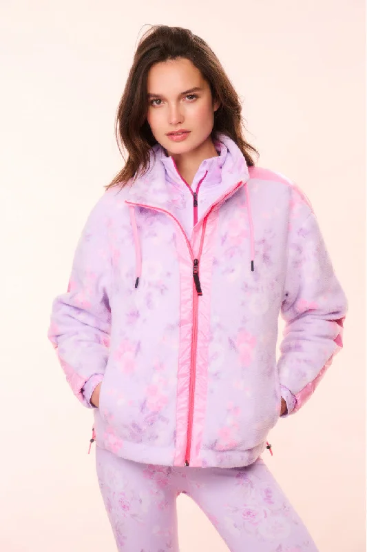 BOGNER FIRE+ICE x LoveShackFancy Ninetta Fleece Jacket - HIBISCUSLayered Jackets