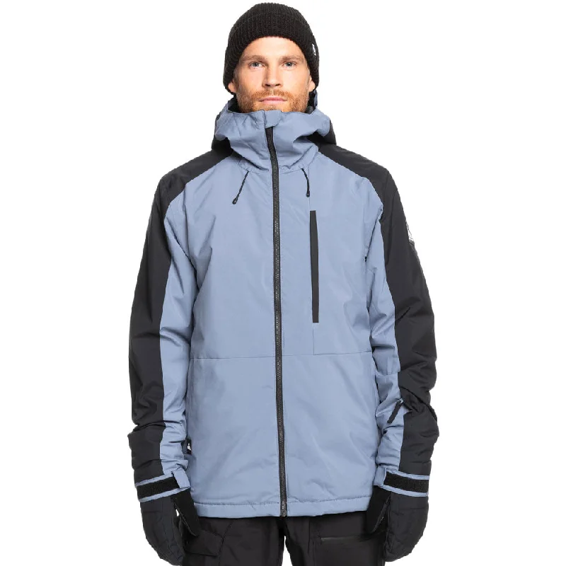 Quiksilver Mission Block Snow Jacket - Flint StoneFleece Jackets