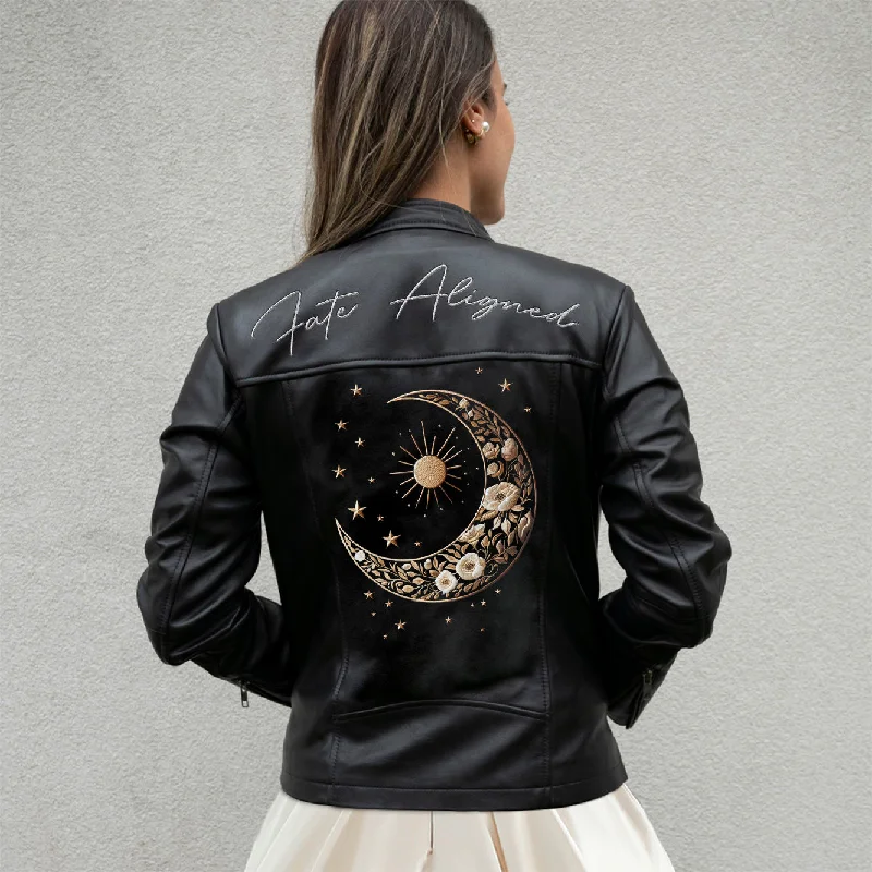 (Real Leather) Fate Aligned Bride Leather JacketHunting Jackets