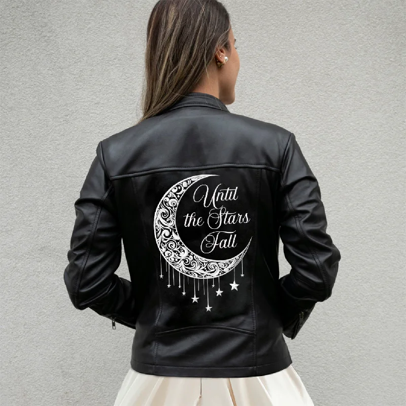 (Real Leather) Until The Stars Fall Leather JacketCollege Jackets