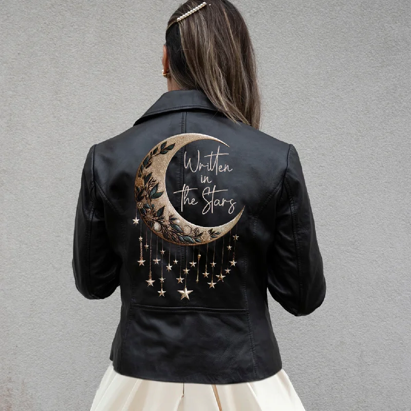 (Real Leather) Written In The Stars Leather JacketCollaborative Jackets