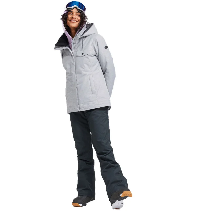 Roxy Billie Snowboard/Ski Jacket - Heather GreyWaterproof Jackets