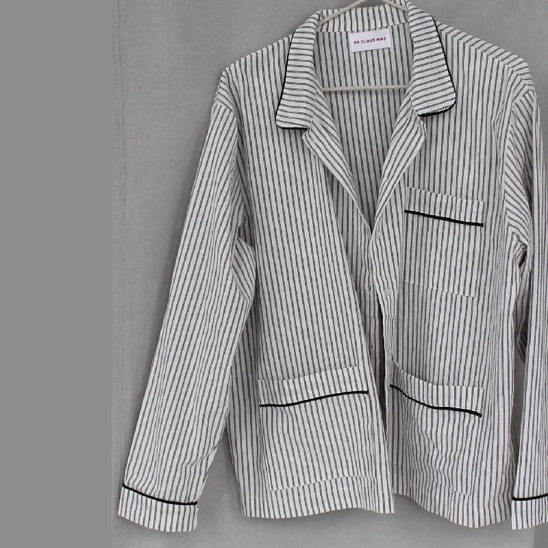 SHIRT // WOMEN //GREY STRIPESEmbellished Jackets