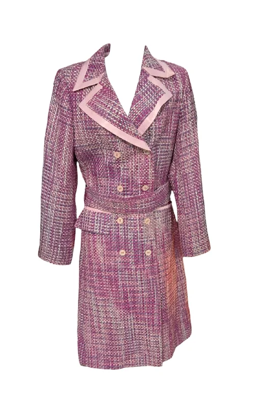 Tea by Michelle N Women’s Purple Tweed Jacket 8Artist Jackets