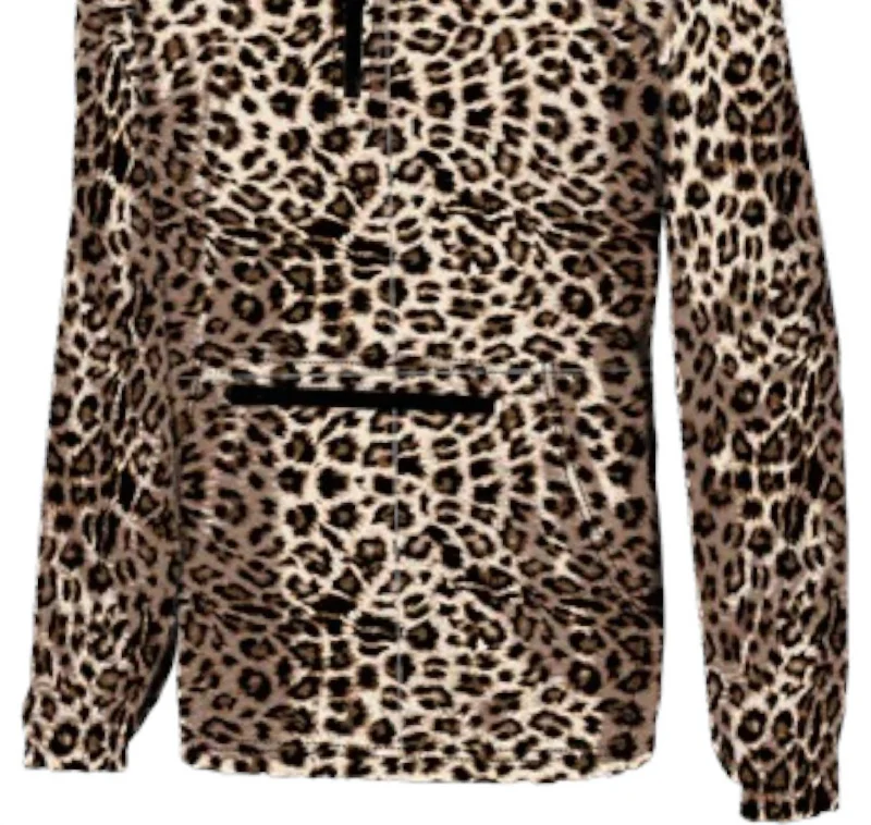 Women's Falling In Love Wind Breaker Jacket In LeopardLuxury Jackets