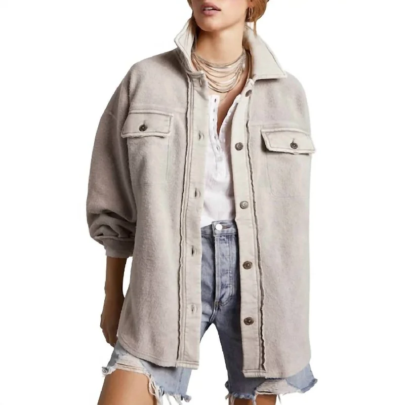 Women's Ruby Jacket In Stone, Grey, Off WhiteWinter Jackets